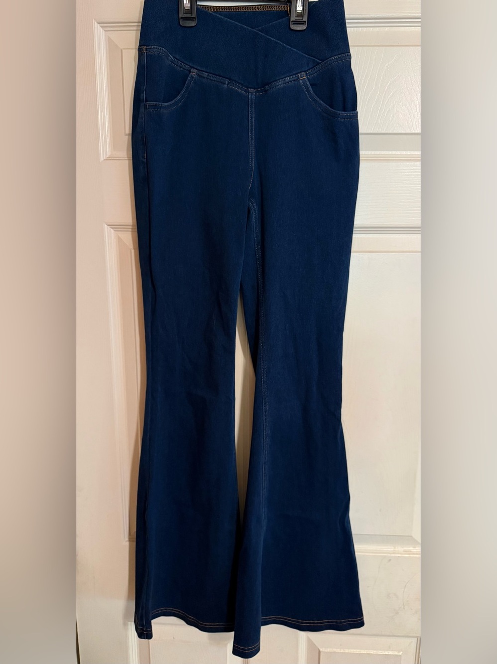HALARA Indigo Flare High-Rise Jeans size small tall